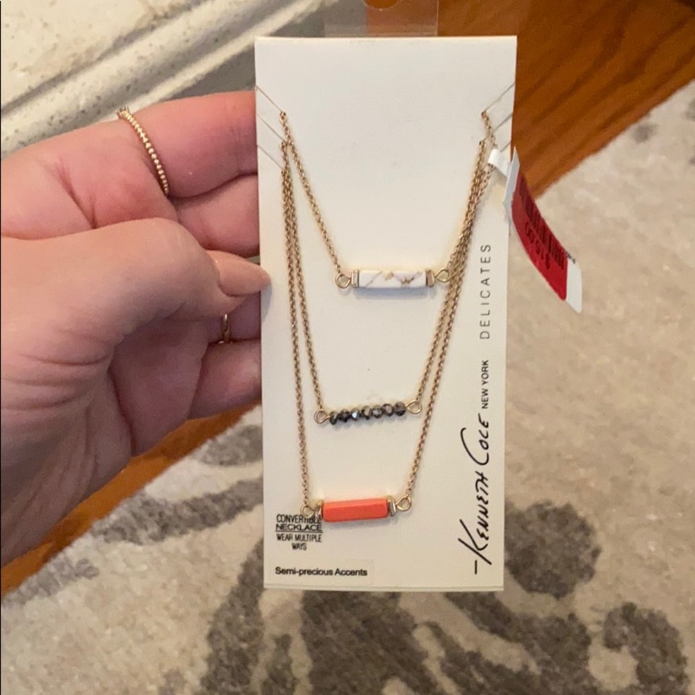 Gold fashion jewelry three layer